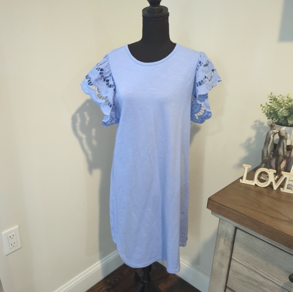 Matilda Jane Periwinkle Eyelet Dress